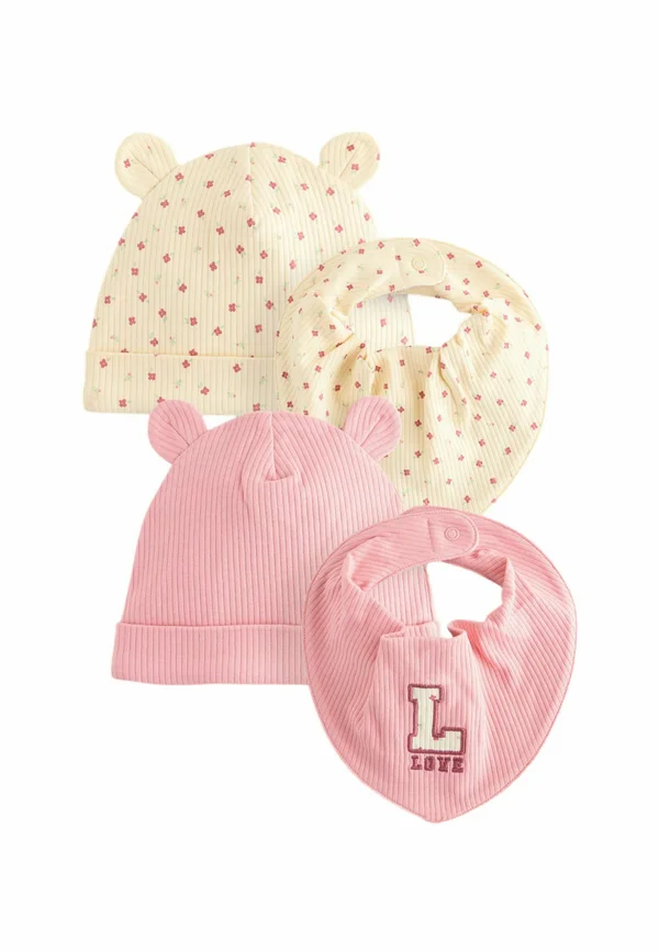 SET 4 PIECE . - Mütze - pink