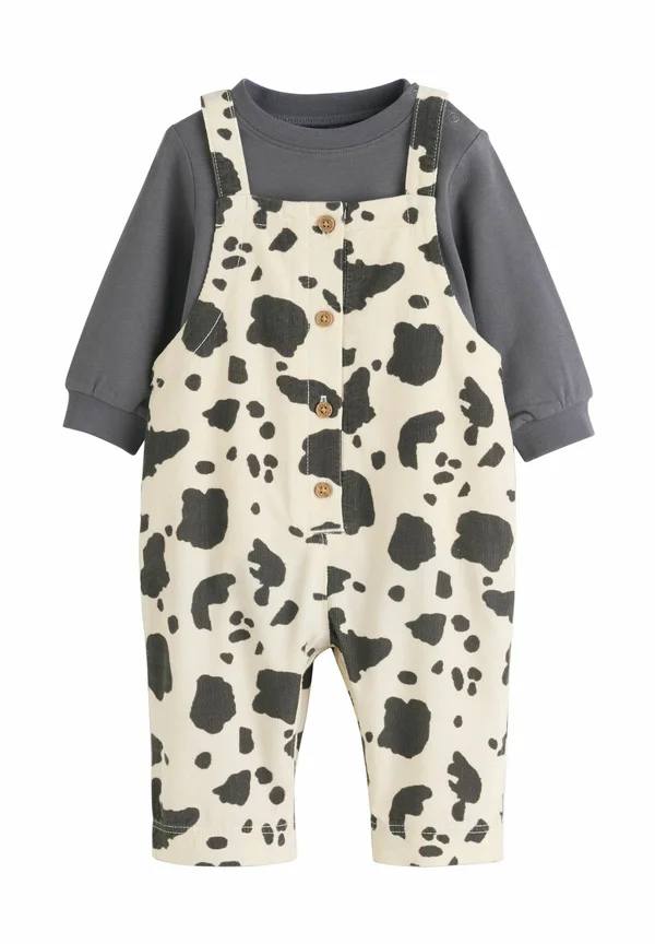 SET - Body - charcoal/cream cow