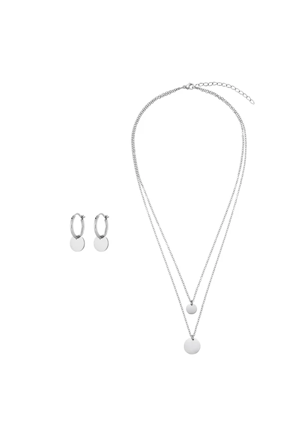 SET CIRCU - Ohrringe - silberfarben poliert