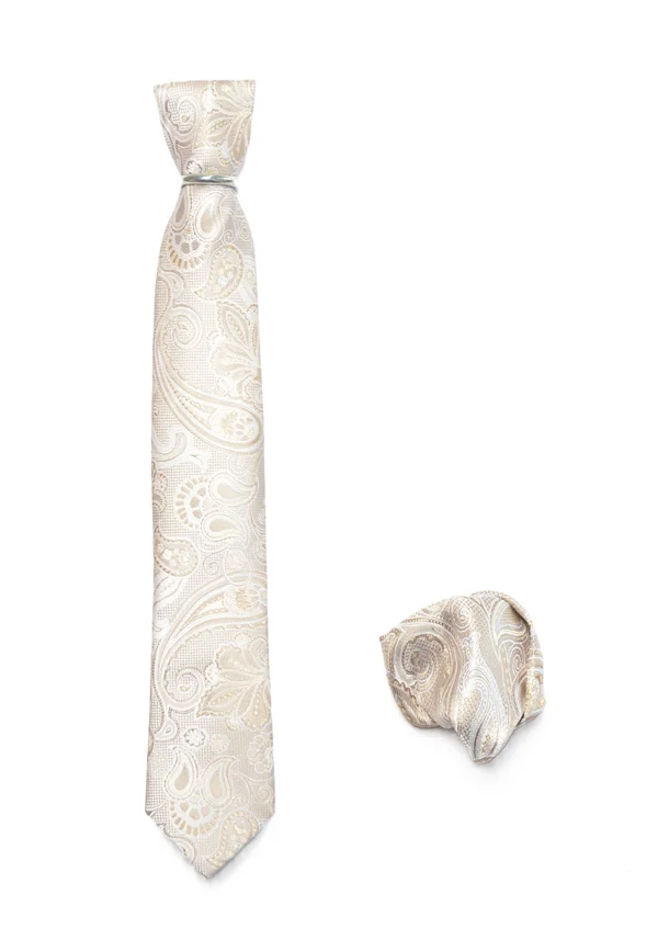 SET - Einstecktuch - beige