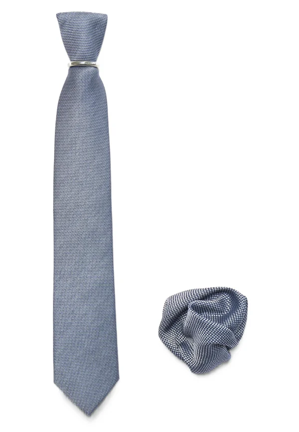 SET - Einstecktuch - blau