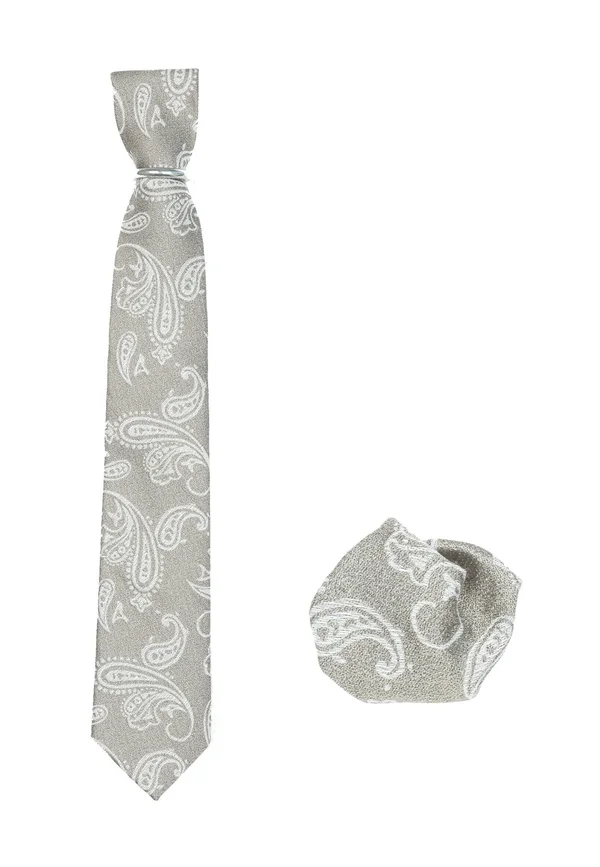 SET - Einstecktuch - grau