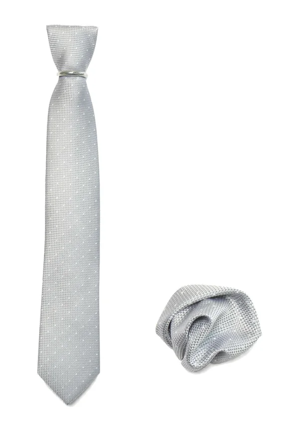 SET - Einstecktuch - grau