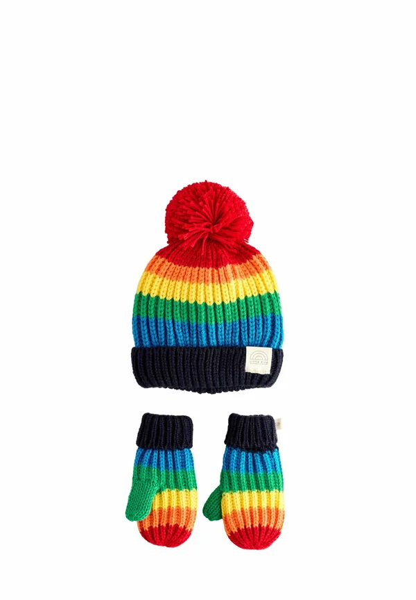 SET - Fingerhandschuh - multi rainbow stripe