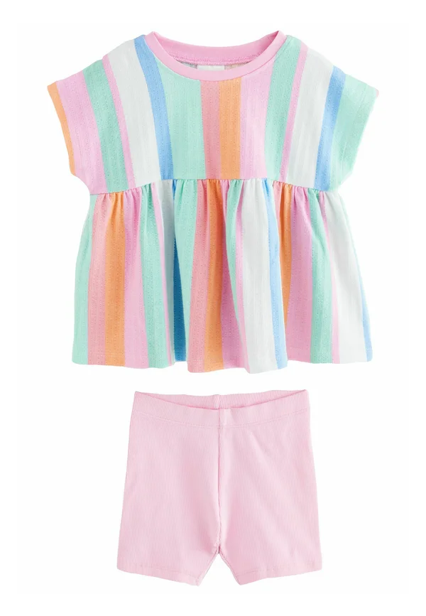 SET - Freizeitkleid - rainbow stripe