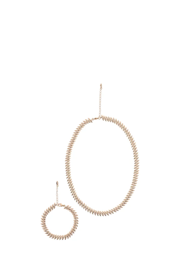 SET - Halskette - rose gold-coloured