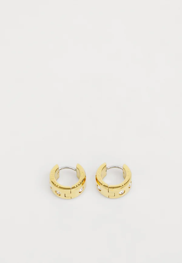 SET IN STONE CHUNKY HUGGIES - Ohrringe - gold-coloured/clear