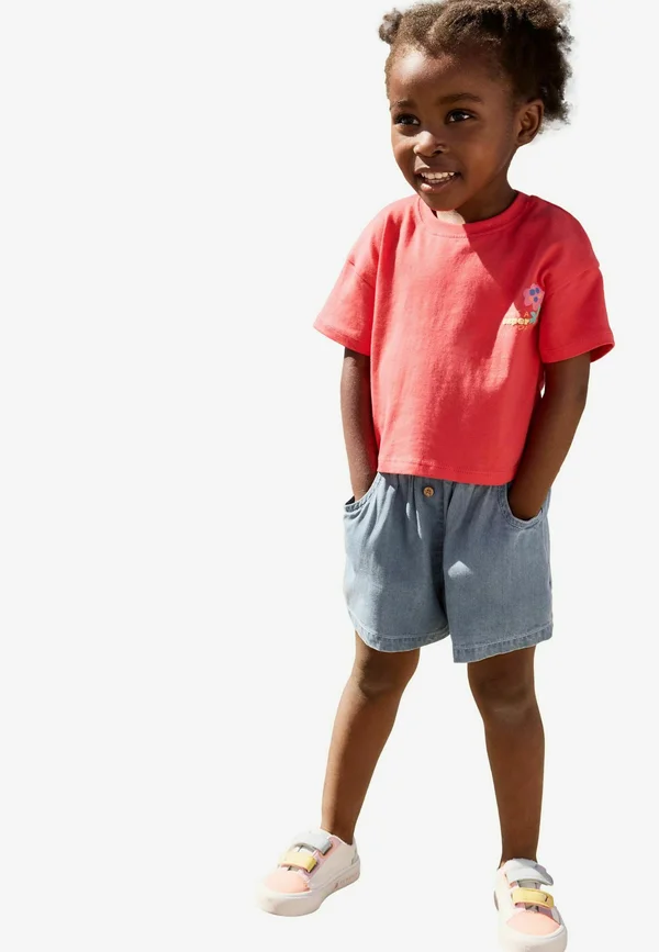 SET - Jeans Shorts - bright red