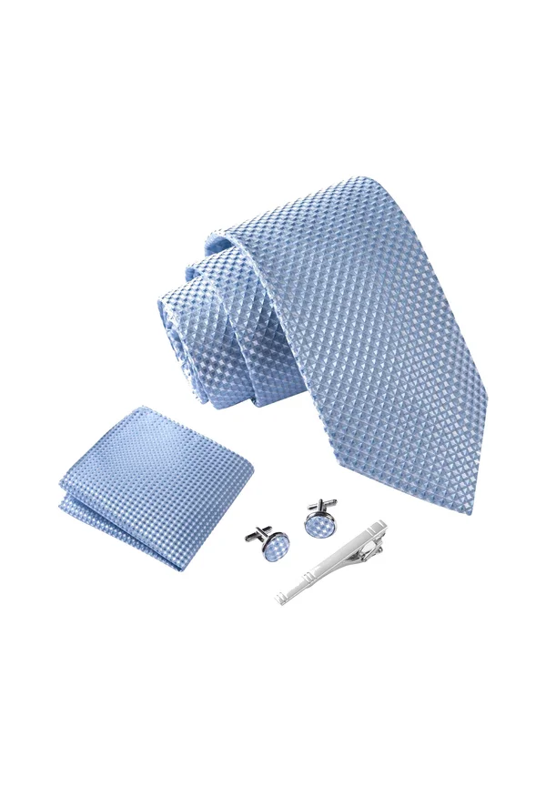 SET - Krawatte - Hellblau