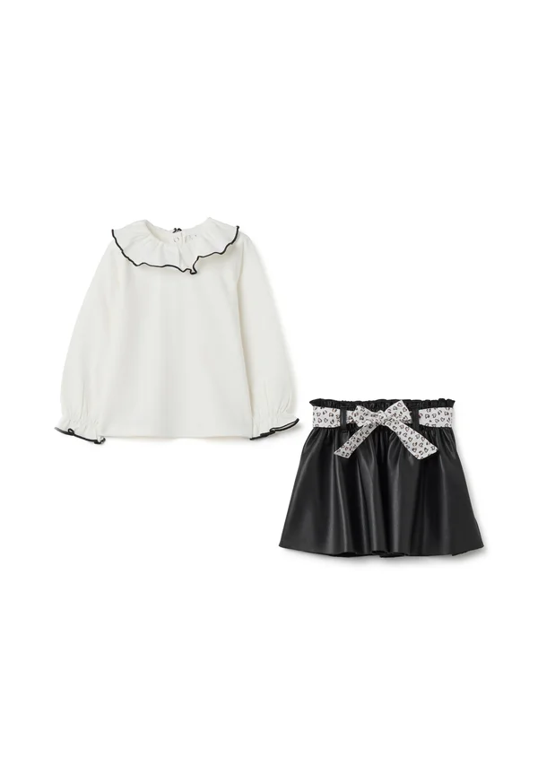 SET - Langarmshirt - black/white