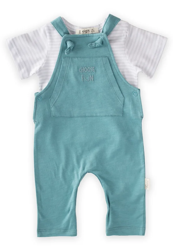 SET - Latzhose - light green