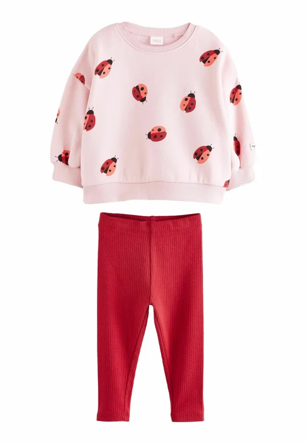 SET - Leggings - Hosen - pink red ladybird