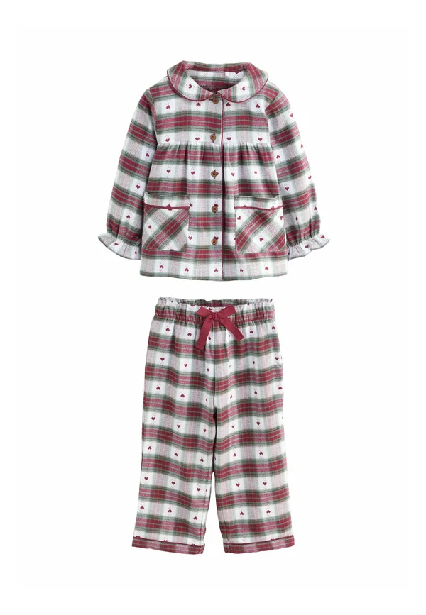 SET - Nachtwäsche Set - red green heart print