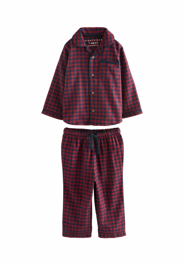 SET - Nachtwäsche Set - red navy check