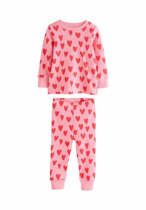 SET  - Nachtwäsche Set - red pink hearts