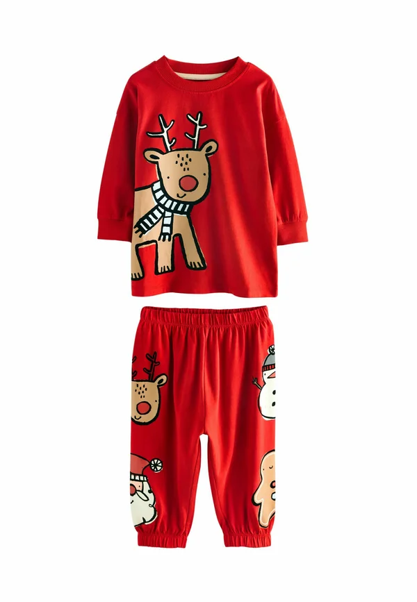 SET - Nachtwäsche Set - red reindeer