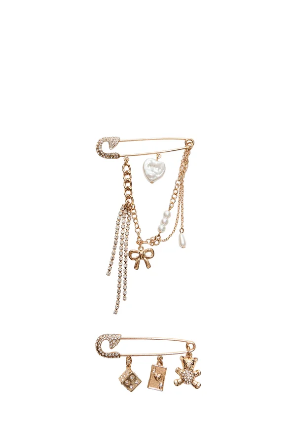 SET OF 2  - Brosche - gold-coloured