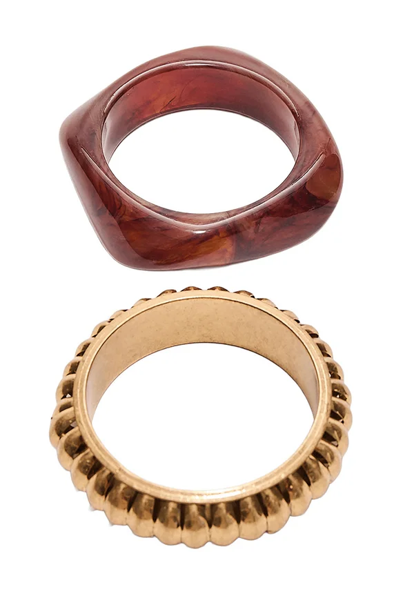 SET OF 2 MATCHING  - Armband - gold-coloured