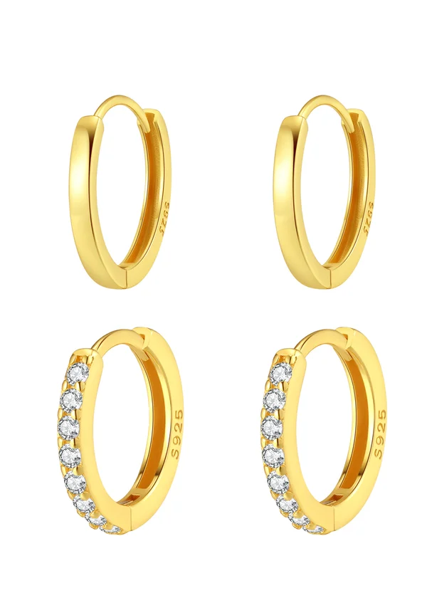 SET - Ohrringe - gold-coloured