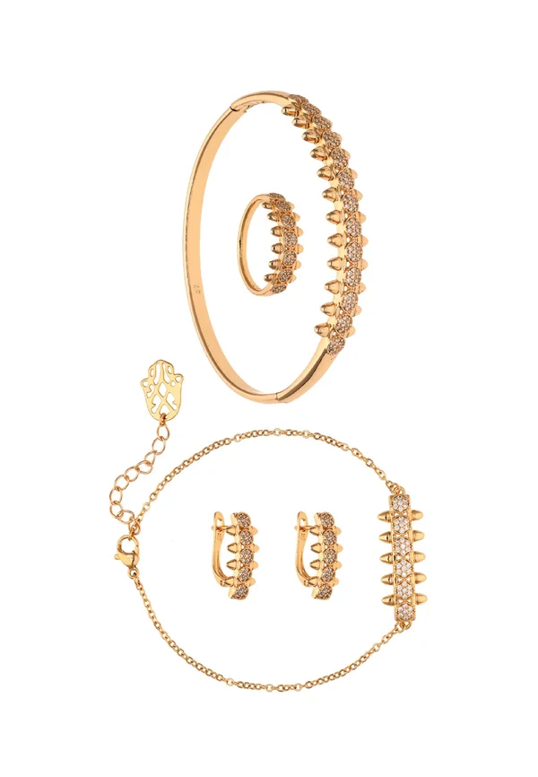 SET - Ohrringe - gold-coloured