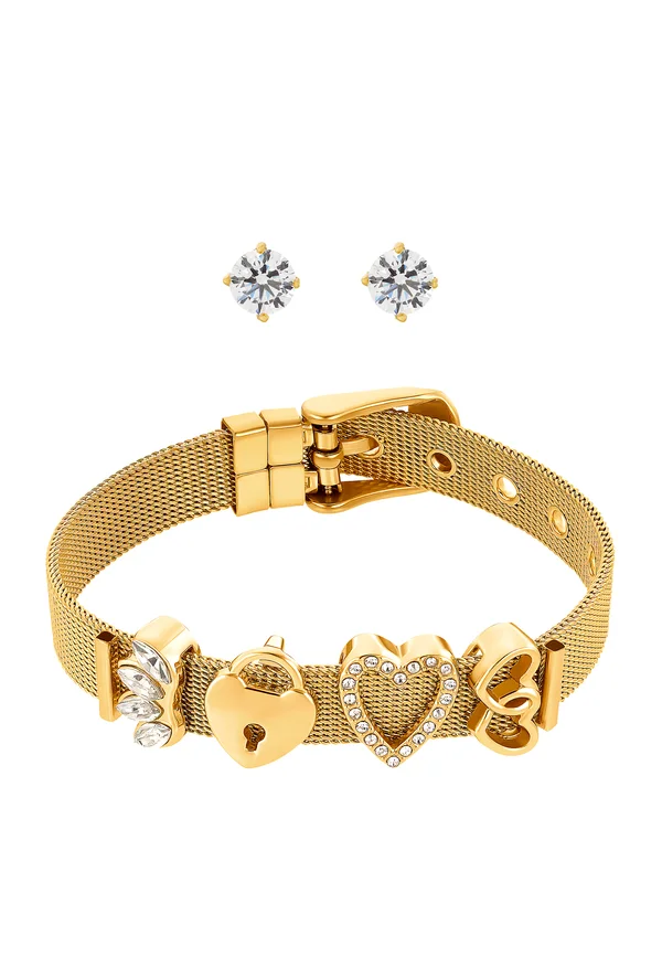 SET - Ohrringe - goldfarbend