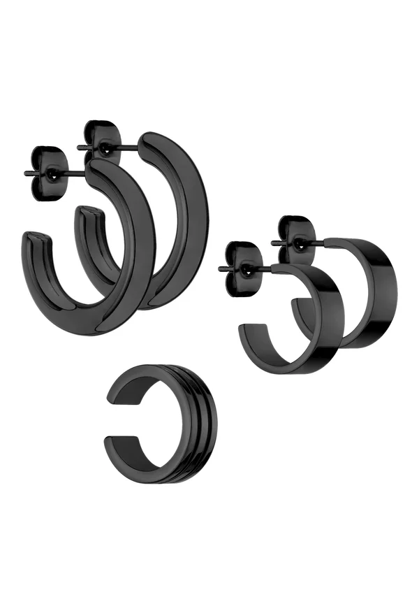 SET - Ohrringe - schwarz
