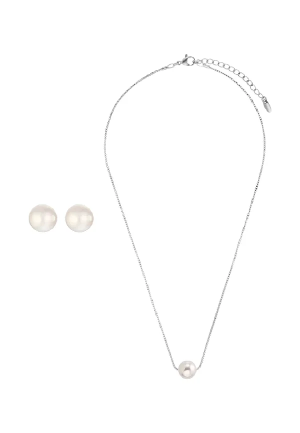 SET - Ohrringe - silberfarben poliert