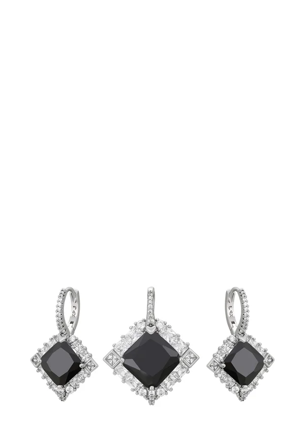 SET - Ohrringe - silver black