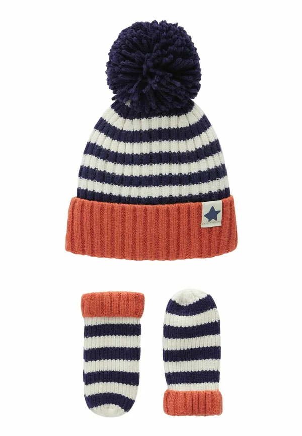 SET-REGULAR FIT - Fingerhandschuh - navy blue stripe