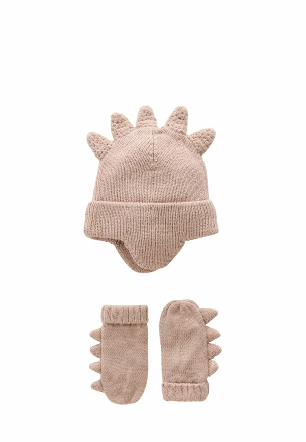 SET-REGULAR FIT - Mütze - neutral dinosaur