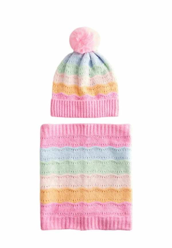 SET  - REGULAR FIT - Schal - multi rainbow