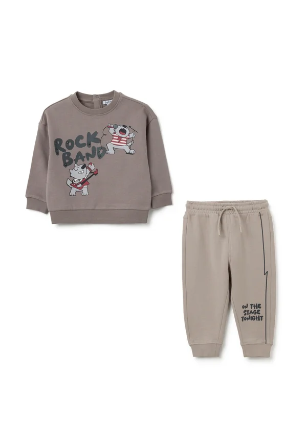 SET REGULAR FIT - Trainingsanzug - dark grey