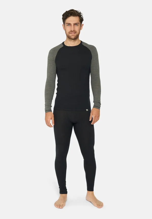 SET - SHIRT & UNDERPANTS - Unterhose lang - black dark grey