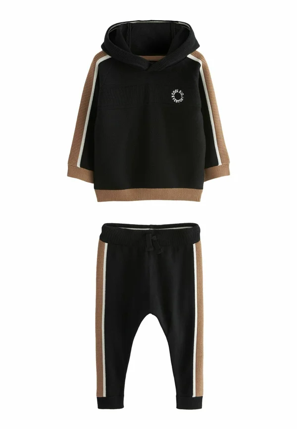 SET STANDARD - Kapuzenpullover - black brown