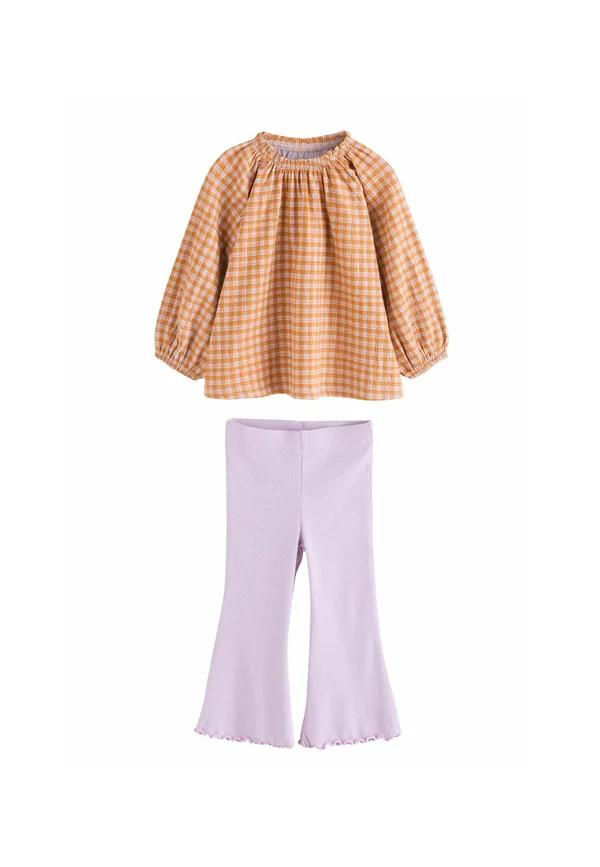 SET - Stoffhose - pink gingham