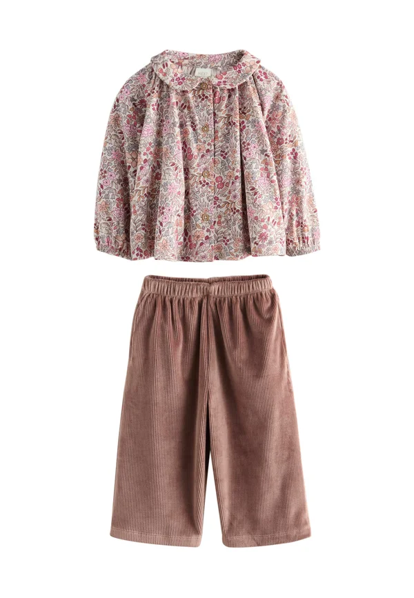 SET  - Stoffhose - purple ditsy floral