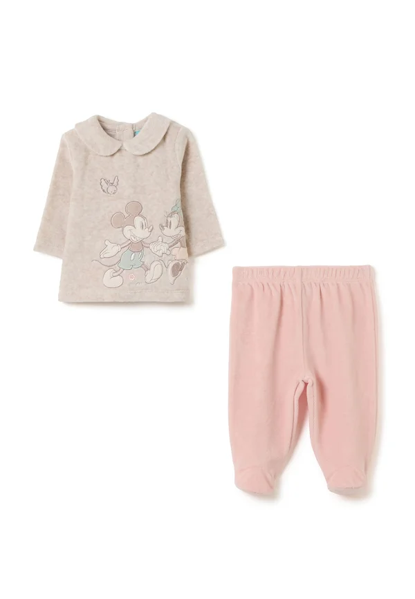 SET - Strickjacke - beige pink