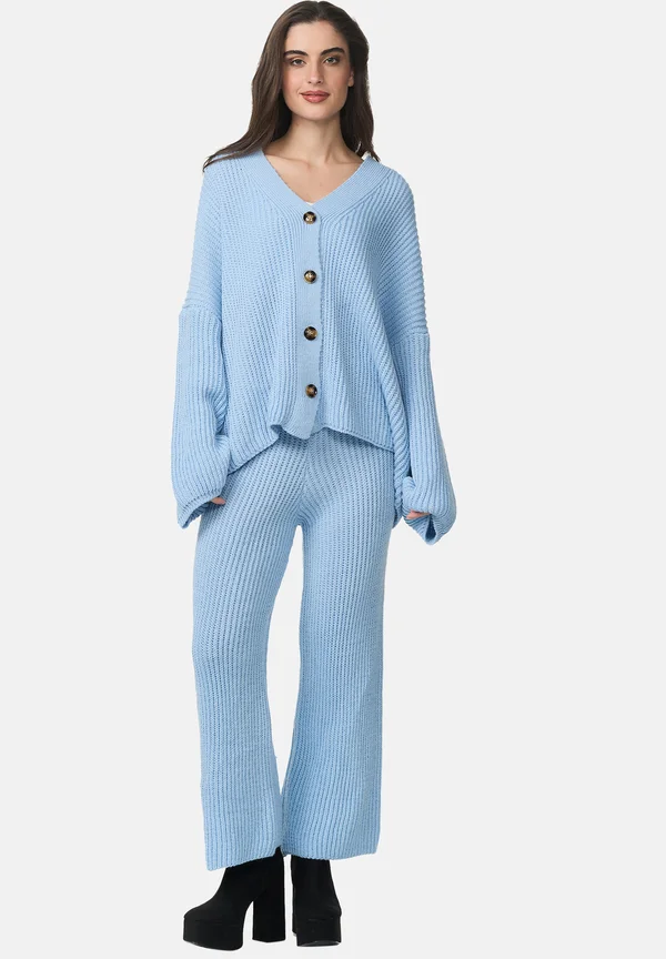 SET - Strickjacke - blau