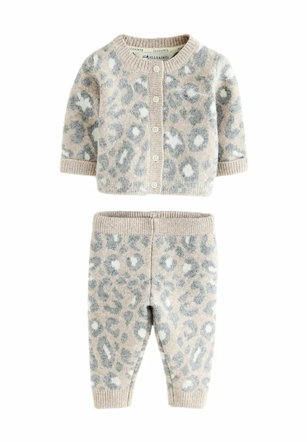 SET - Strickjacke - leopard