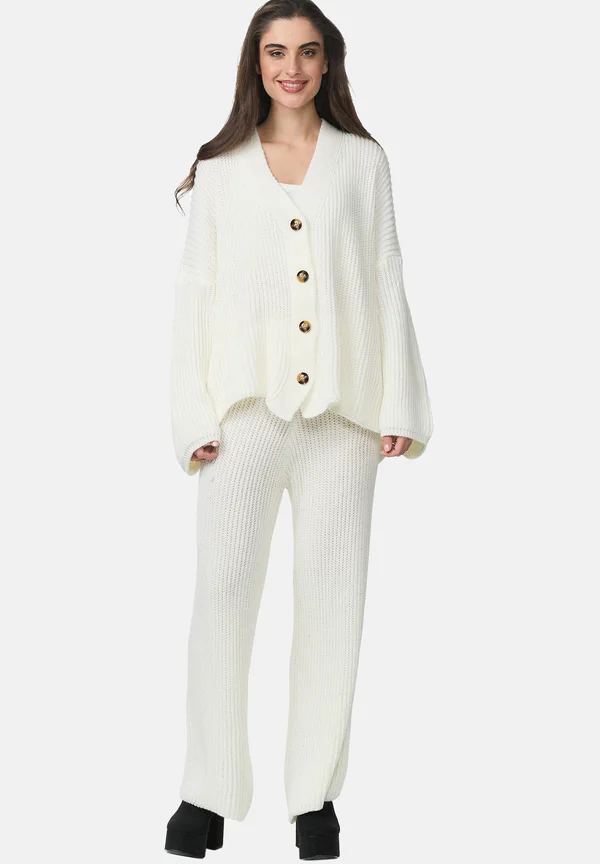 SET - Strickjacke - weiss