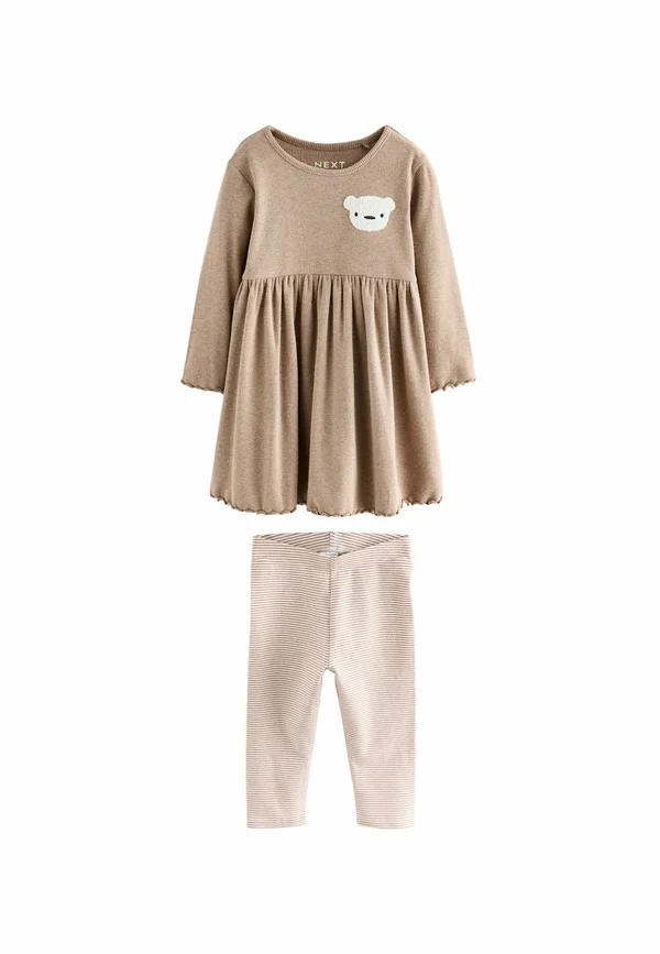 SET  - Strickkleid - neutral bear