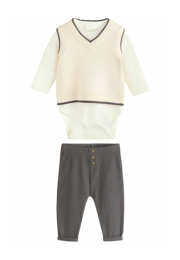 SET  - Strickpullover - black white