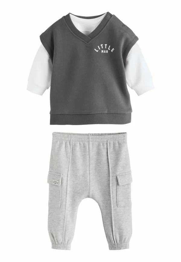 SET - Strickpullover - grey little man