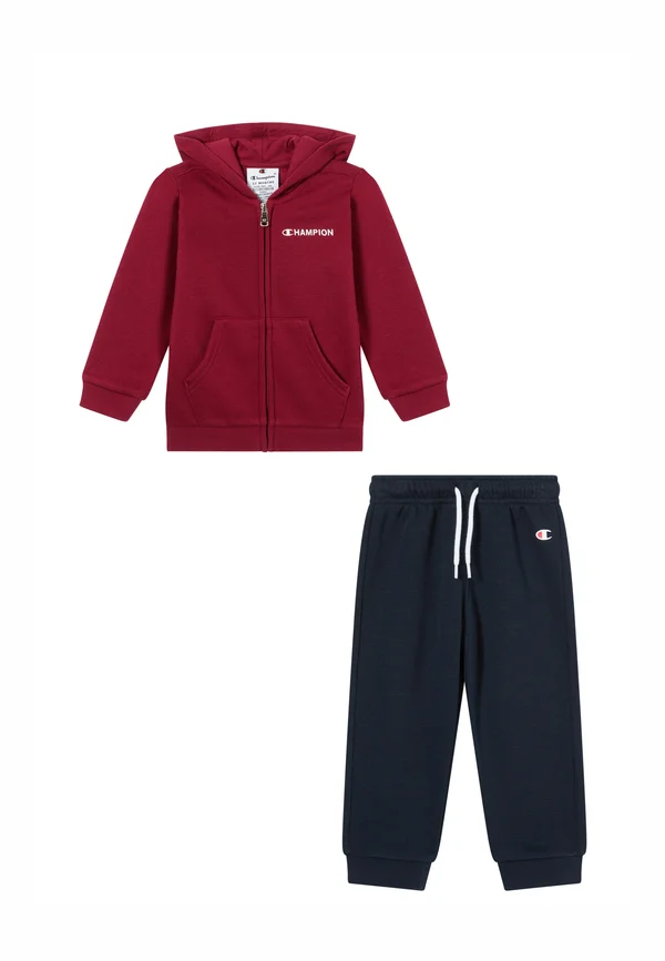 SET - Sweatjacke - dark red