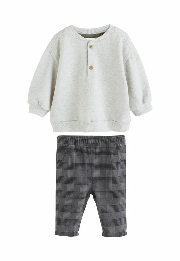SET - Sweatshirt - grey check
