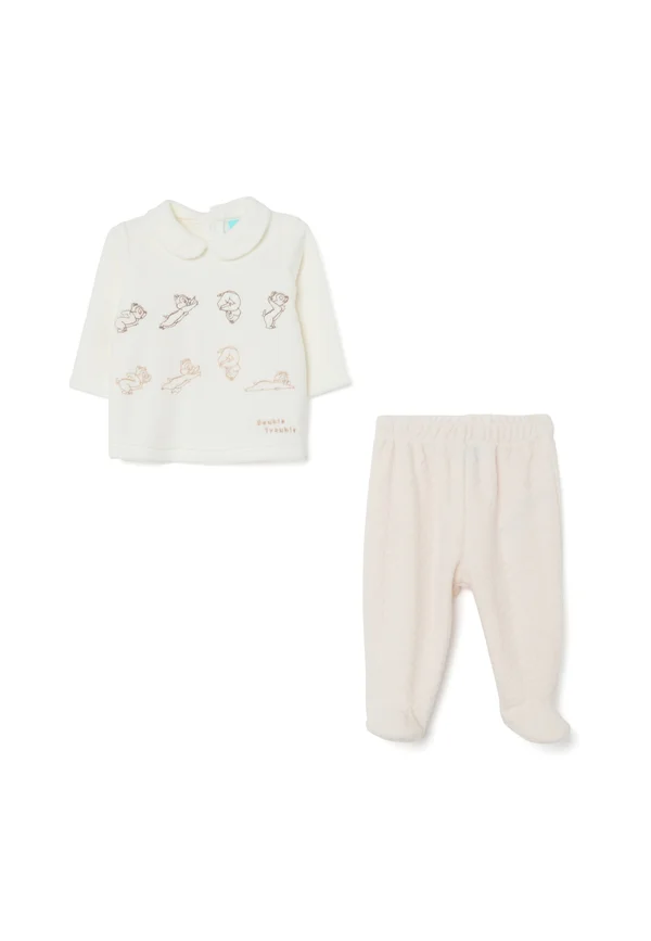 SET - Sweatshirt - white beige