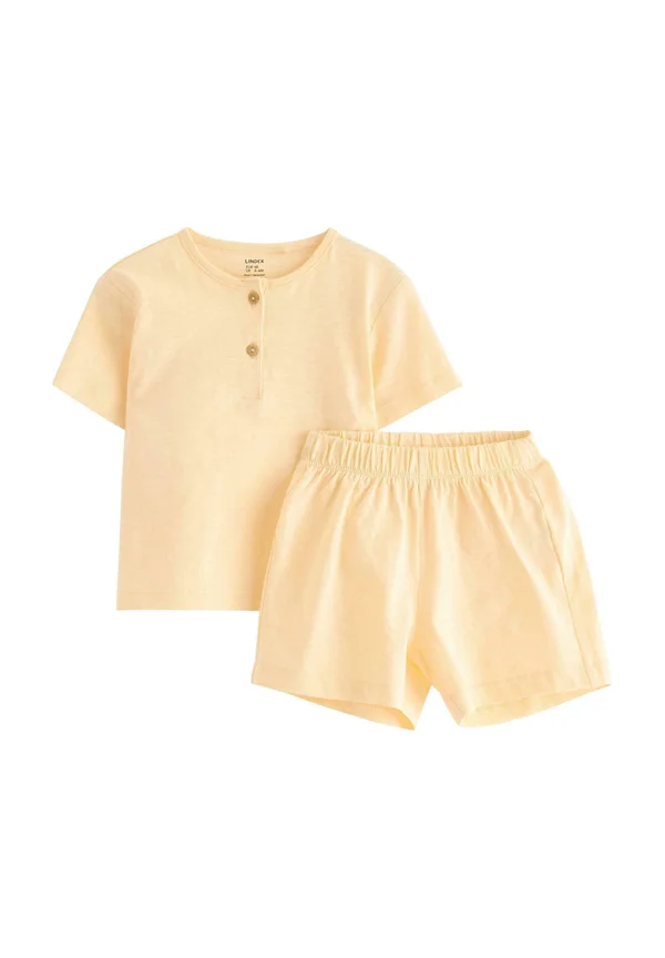 SET - T-Shirt basic - light yellow