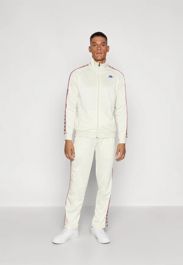 SET - Trainingsanzug - white/antique blue/royal red