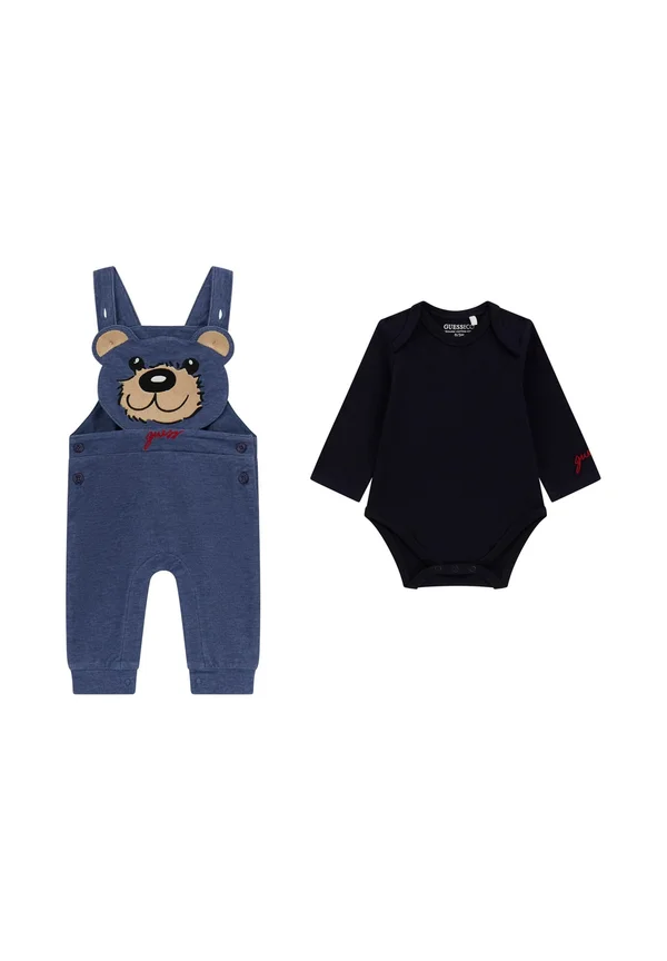 SET TRÄGER-STRAMPLER - Body - blau