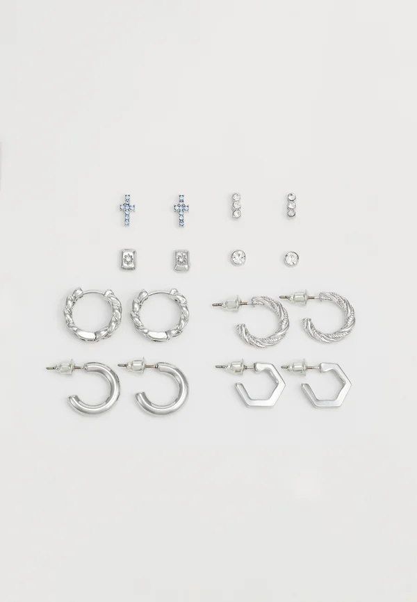 SET UNISEX - Ohrringe - silver-coloured